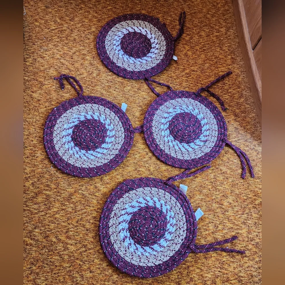 Braided chair pads